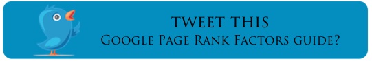 page rank factors tweet
