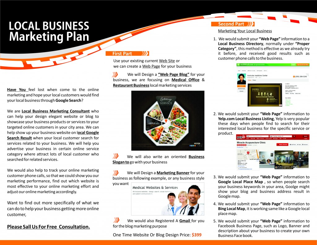 local small business marketing infographic